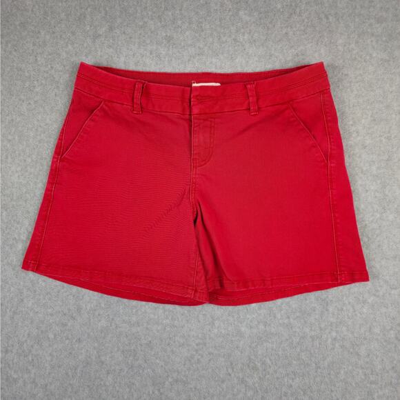 Maurices Shorts Womens Size 9/10 Red 32" Waist - Picture 1 of 11